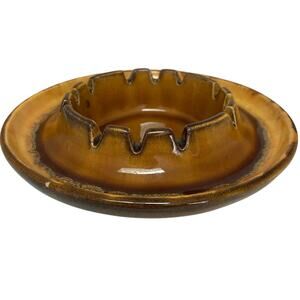 VTG Royal Heagar Gold Drip Glaze Ashtray 2009